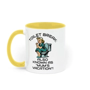 Two Toned Fun Sarcastic Retro Mum, Mothers Day, Birthday Ceramic Mug