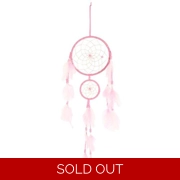 Light Pink Double Dreamcatcher with Tassels