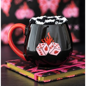 Black Dice Mug and Socks Set