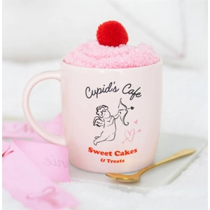 Cupid's Café Mug, Spoon and Socks Set