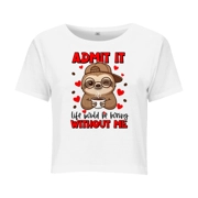 Women's Cropped T-Shirt, Coffee and Love