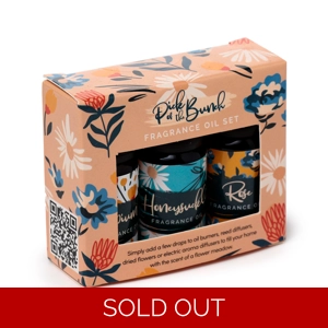 Set of 3 Fragrance Oils - Pick of the Bunch Rose, Gardenia, Opium