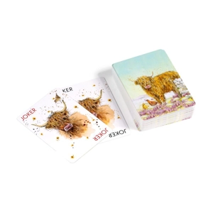 Standard Deck of Playing Cards - Jan Pashley Highland Coo Cow