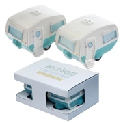 Fun Ceramic Caravan Design Salt and Pepper Set
