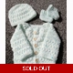 Baby cardigan, hat & booties set
