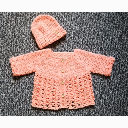 Baby Cardigan & Hat Set