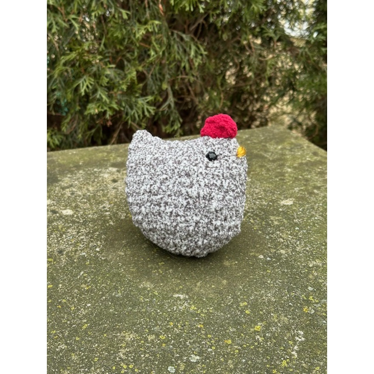 Crochet Chicken Gray