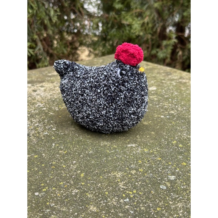 Crochet Chicken Black Speckled