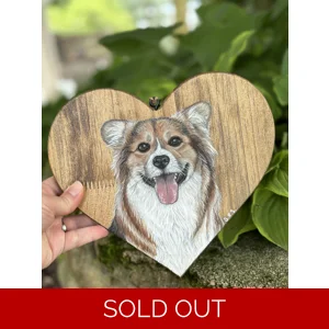 Wooden Heart Plaque Por..