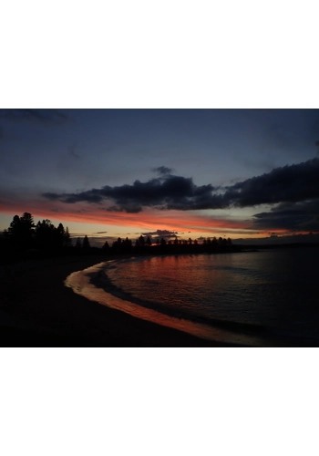 Horseshoe at Sunset pos..