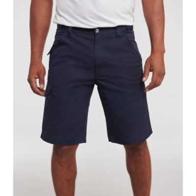 Russell Workwear Poly/Cotton Shorts + 1 logo Russell Workwear Poly/Cotton Shorts + 1 logo