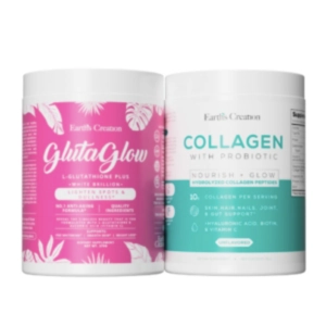 EARTH’S CREATION Glutaglow + Collagen with probiotic Powde..