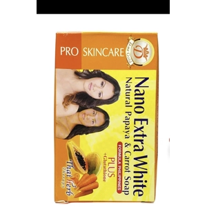 Pro Skincare Nano Extra White Natural Papaya & Carrot Soap 160g