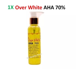 Over White AHA 70% Body Serum Bright Smooth Skin Remove Dark Spots 120ml..