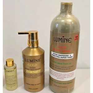 Lumine Glow Blemish Control Body Wash 1000ml, Body Lotion 350ml & Face Serum 50m
