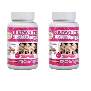 X2 Supreme Gluta White 150000mg. Glutathione Skin Whitening 30 Softgel Capsules