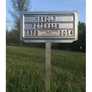 Product 900 Aluminum Grave Marker