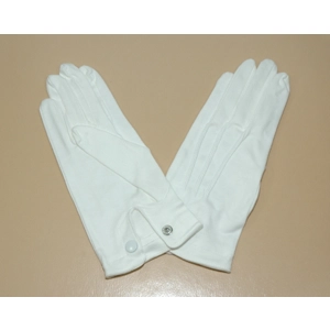 Cotton PallBearer Gloves With Snap Wrist - Funeral