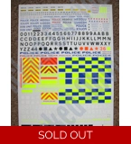 1/43 Generic Police Decal Sheet