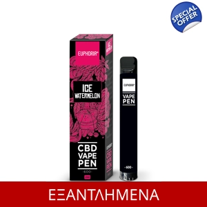 Euphoria CBD Vape Pen Ice Watermelon, 2 ml