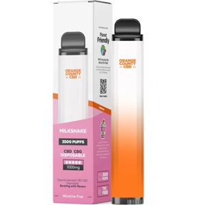 10ml Orange County CBD Vape pen Milkshake 3500 Puff, 600 mg CBD, 400 mg CBG