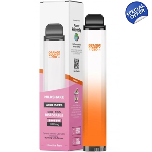 10ml Orange County CBD Vape pen Milkshake 3500 Puff, 600 m..