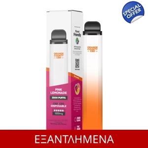 10ml Orange County CBD Vape pen Pink Lemonade 3500 Puff, 600 mg CBD, 400 mg CBG