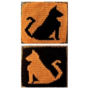 Double Knit Cat Potholder