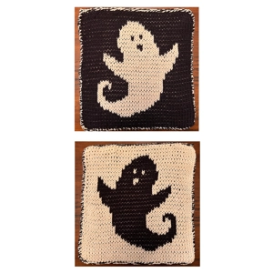 Double Knit Ghost Potholder