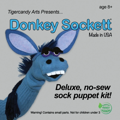 Deluxe Donkey Sock Puppet Kit