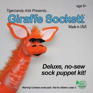 Giraffe Sock Puppet Kit