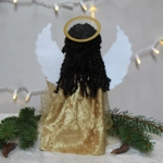 Christmas Sock Angel Sewing Kit in Gold Gown