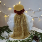 Christmas Sock Angel Sewing Kit in Gold Gown