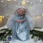 Angel Tree Topper Sewing Kit Frost Blue Gown