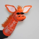 Giraffe Sock Puppet Kit