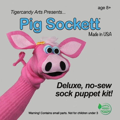 Pig Sock Puppet Kit