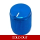15 x 12 Mini Knurled Aluminium Knob - Blue