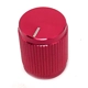 15 x 12 Mini Knurled Aluminium Knob - Red
