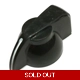 Chicken Head Knob - Black Plastic