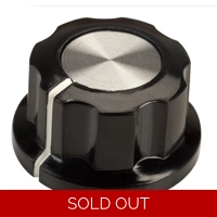 Boss-style Knob - Black - 23mm