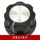 Boss-style Knob - Black - 27mm