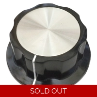 Boss-style Knob - Black - 44mm