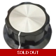 Boss-style Knob - Black - 44mm