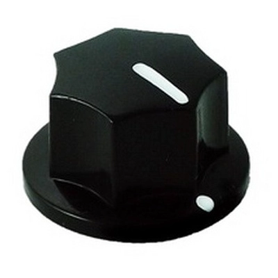 20mm MXR-style fluted knob - Black
