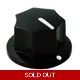 20mm MXR-style fluted knob - Black