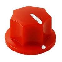 20mm MXR-style fluted knob - Red