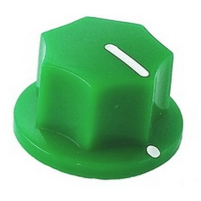 20mm MXR-style fluted knob - Green