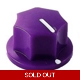 20mm MXR-style fluted knob - Purple