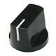 Davies 1510-Style Knob, set screw fitting - Black