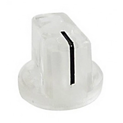 Davies 1510-Style Knob, set screw fitting - Clear